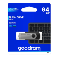 64Go - Clé USB Goodram Flash Drive 2.0 64GB Noir - MOB