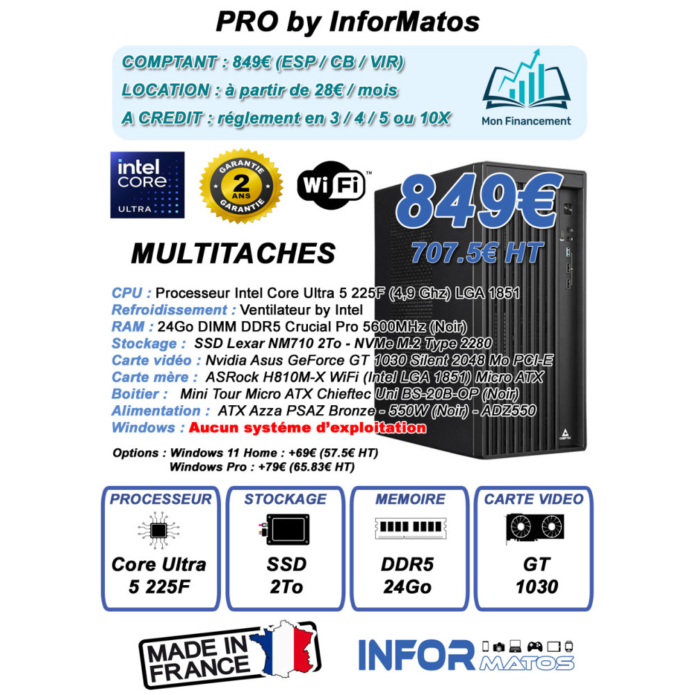 Ordinateur Pro by InforMatos