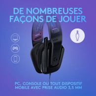 Casque Gamer filaire Logitech G335 (Noir) - ZON