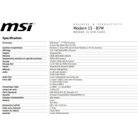 15.6 - MSI Modern 15 B7M - ZON