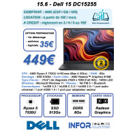 15.6 - DELL 15 DC15255 - DELL