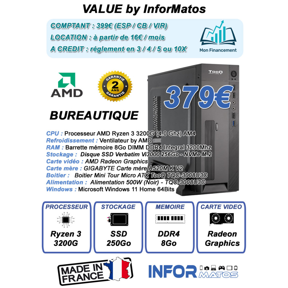 Ordinateur Multimédia Value by InforMatos