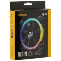 Ventilateur de boitier Antec Neon RGB - 12cm (Noir) - 0-761345-40024-4 - 1FO