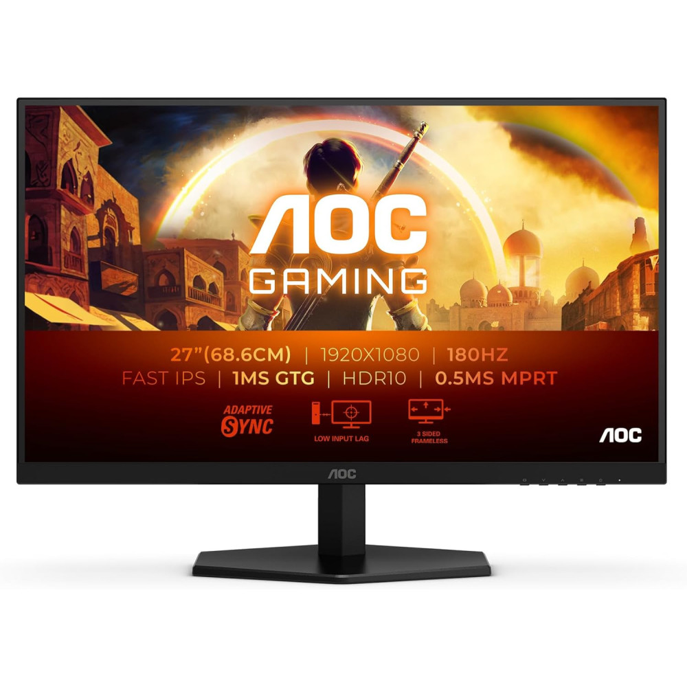 Ecran 27" AOC Gaming G4 27G42E Full HD 180Hz (Noir) - 27G42E - 1FO