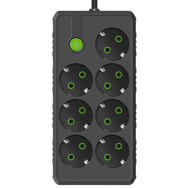 Multiprises INCOALUXE - 7 prises - 5M (Noir) - LCDP