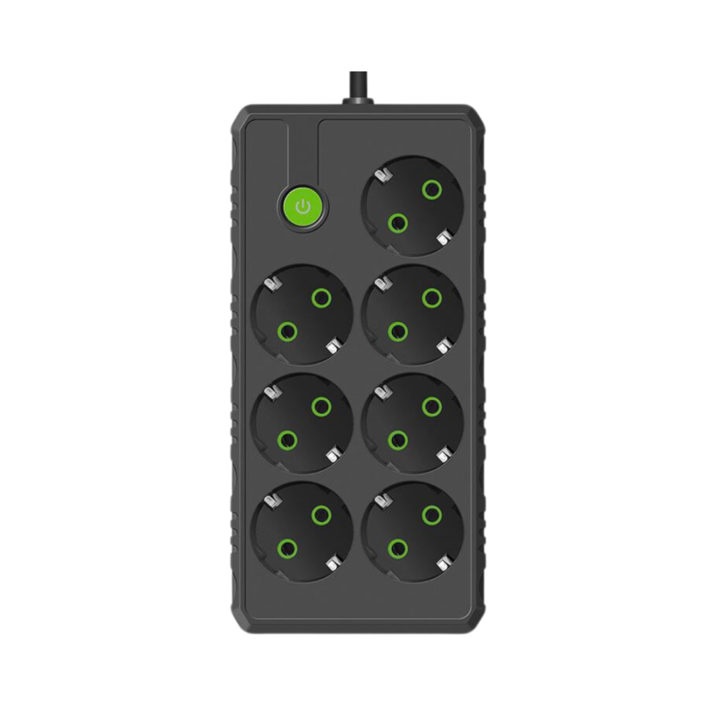 Multiprises INCOALUXE - 7 prises - 5M (Noir) - LCDP