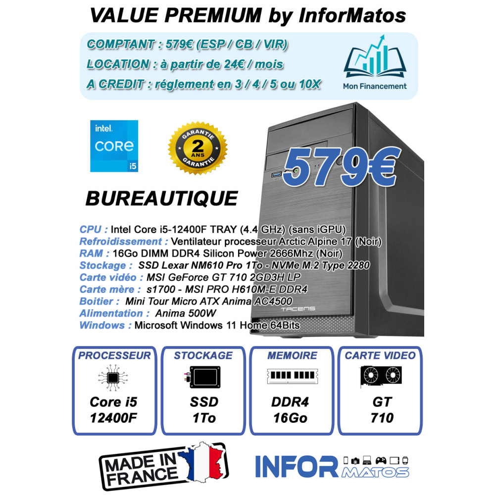 Ordinateur Multimédia Premium by InforMatos