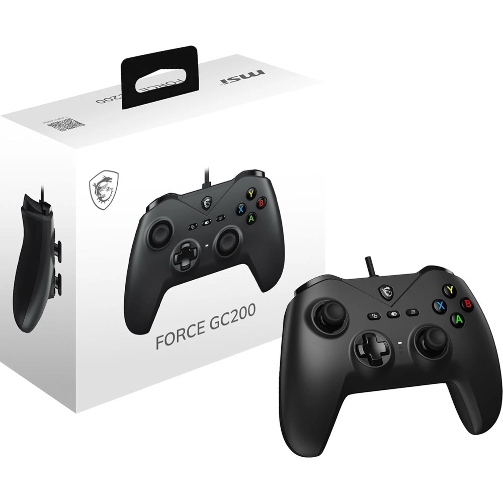 Gamepad MSI FORCE GC200 Filaire (Noir) - ACA Gamepad MSI FORCE GC200 Filaire (Noir) - ACA