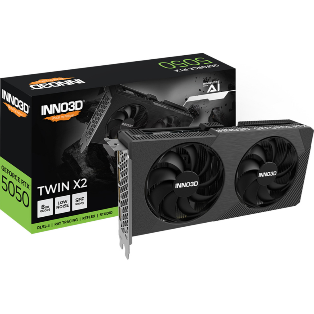 Inno3D GeForce RTX 5050 Twin X2 - N50502-08D6-174071N - 1FO Inno3D GeForce RTX 5050 Twin X2 - N50502-08D6-174071N - 1FO