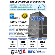 Ordinateur Multimédia Premium by InforMatos (i3/DDR5)