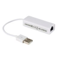 Adaptateur USB 3.0 vers RJ45, Lan Ethernet Gigabit, 10/100/1000Mbps - Blanc - LCDP