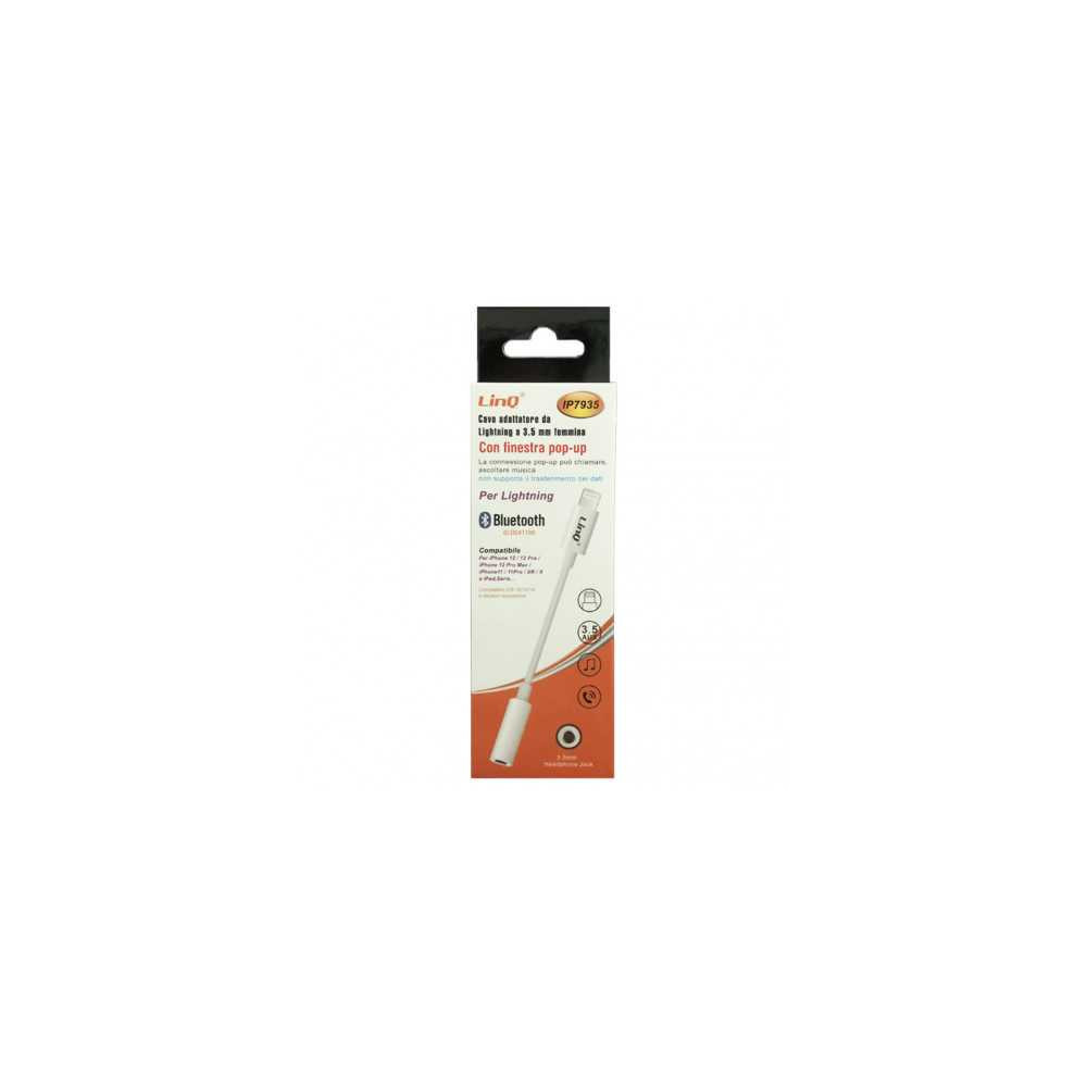 Câble Lightning Mâle / Jack 3.5mm Femelle Bluetooth LinQ IP7935 - LCDP Câble Lightning Mâle / Jack 3.5mm Femelle Bluetooth LinQ IP7935 - LCDP