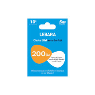 LEBARA - Carte SIM avec forfait 200Go 5G
