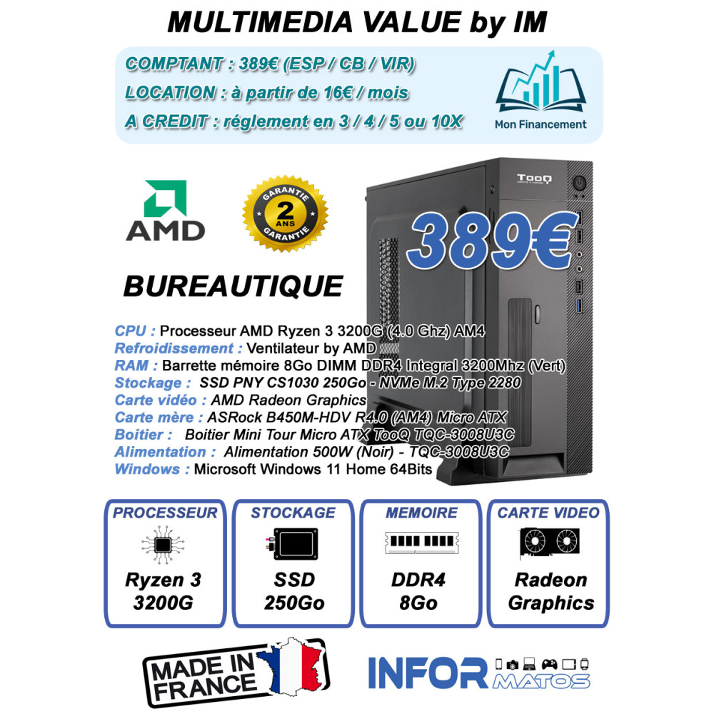 Ordinateur Multimédia Value by InforMatos