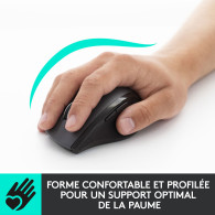 Souris sans fil Logitech M705 Marathon (Noir) - 910-001949 - 1FO