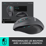 Souris sans fil Logitech M705 Marathon (Noir) - 910-001949 - 1FO