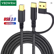 2m - Câble USB Type C / Type B (Imprimante) - EXP