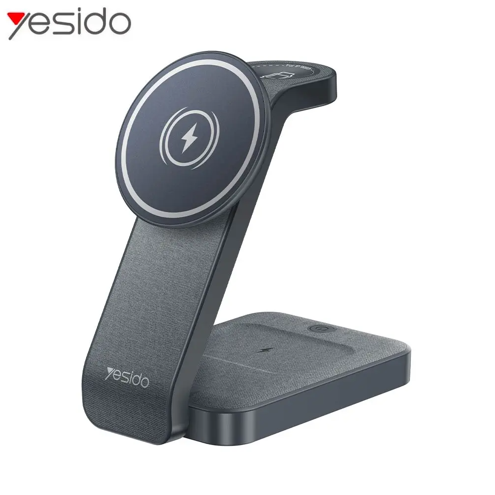 Station de Charge sans Fil Yesido DS26 4 en 1 Noir - MOB