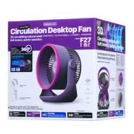Ventilateur De Bureau A Circulation D'air REMAX Fonzyr Series F27 - Gris Violet - LCDP