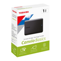 Disque Dur externe Toshiba Canvio Basics 2022 - 1To (Noir) - HDTB510EK3AA - 1FO