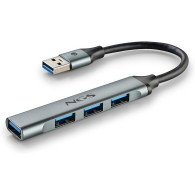 Hub USB 3.2 NGS iHub4 Micro- 4 ports (Gris) - IHUB4MICRO - 1FO