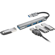 Hub USB 3.2 NGS iHub4 Micro- 4 ports (Gris) - IHUB4MICRO - 1FO