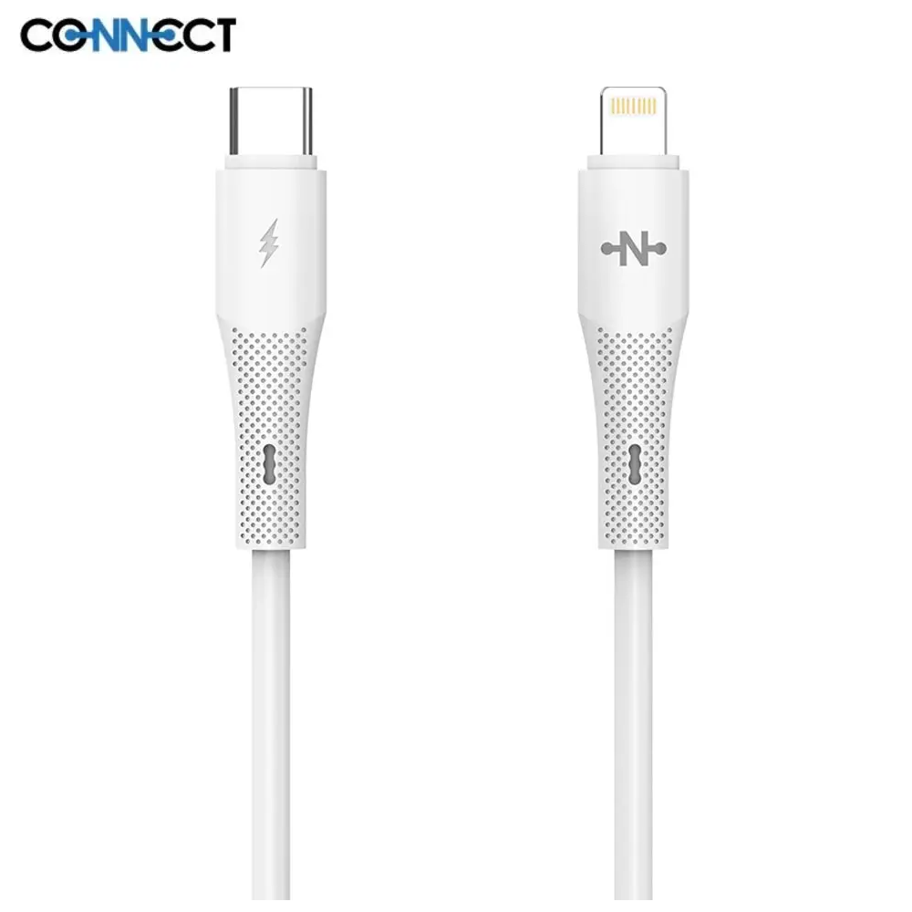 1m - Câble Data USB-C vers Lightning CONNECT MC-CBL14 30W Blanc - MOB