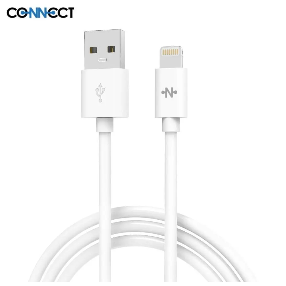 Câble Data USB vers Lightning CONNECT MC-CLB1 12W (1m) Blanc - MOB