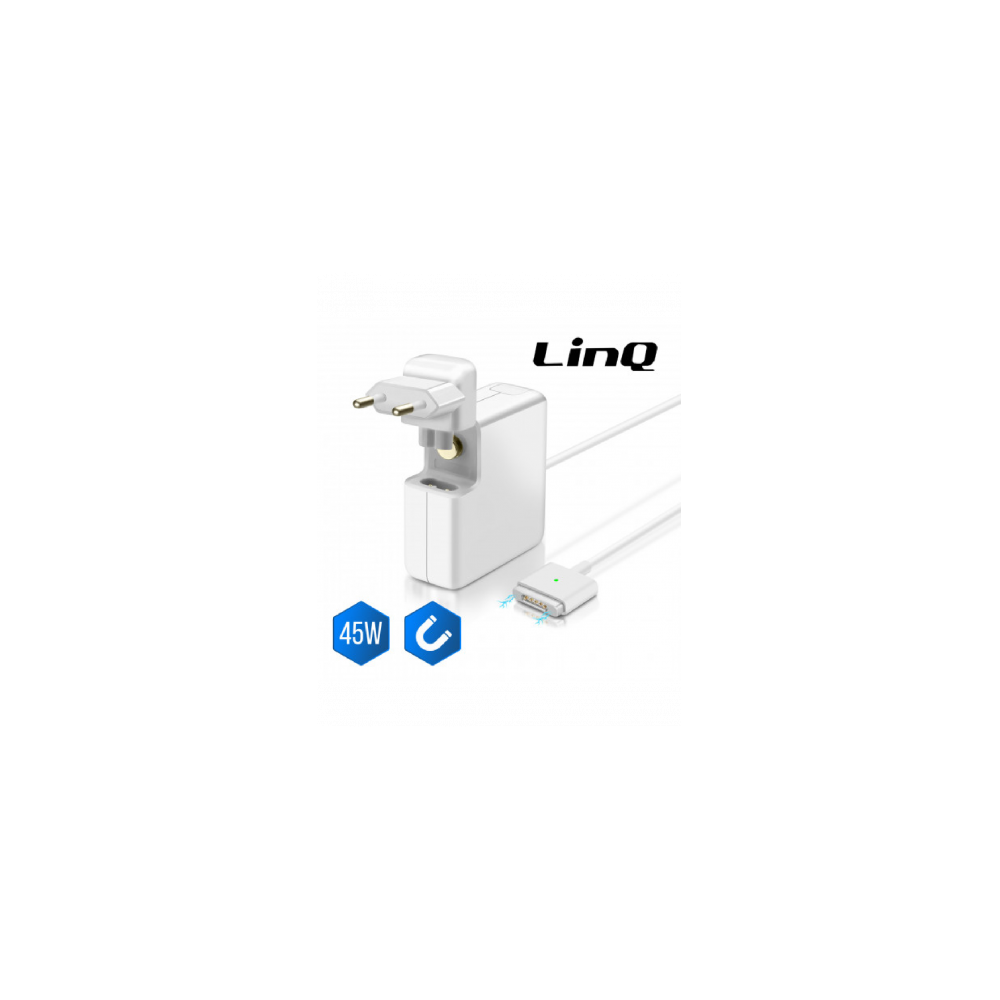 Chargeur Secteur MacBook Air MagSafe 2 45 W / 14.85V 3.05A LinQ A2-45W - LCD-P