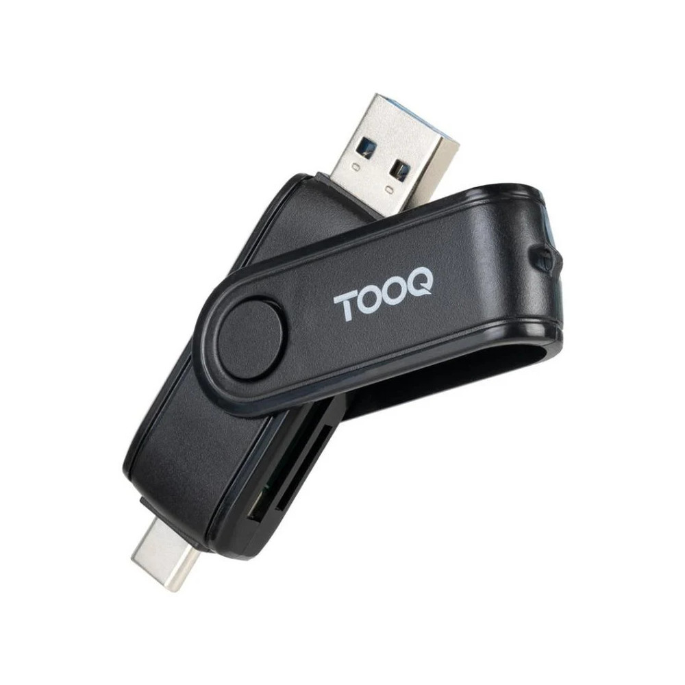 Lecteur de Cartes externe USB-A/C 3.0 TooQ TQR-3003B (Noir) - TQR-3003B - 1FO