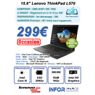 15.6" Lenovo ThinkPad L570 Reconditionné (i5/16Go/SSD256/W10) GAR.3Mois - UTO