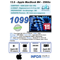 Apple MacBook Air M4 13 pouces Minuit 16Go/256 Go - ZON