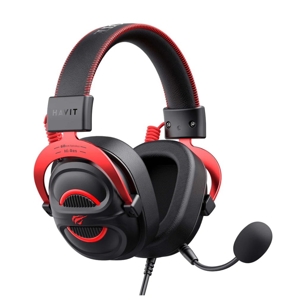 Casque Gamer filaire Havit Fuxi H2002E Pro (Noir/Rouge) - H2002E Pro - 1FO