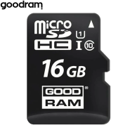 Carte Mémoire Goodram microSDHC (16Go) Class 10 UHS-I -  M1AA-0160R12 - MOB