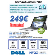 12.3" Dell Latitude 7200 Reconditionné (i5/8Go/SSD256/W11) GAR.3Mois - UTO