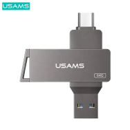 64Go - Clé USB Usams USB-C + USB 3.0 - US-ZB200 - Noir - MOB