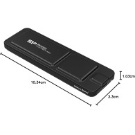 Disque SSD externe Silicon Power PX10 - 1To (Noir) - SP010TBPSDPX10CK - 1FO