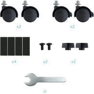 Support à roulettes TooQ UMCS0004 pour Boitier / Unité Centrale (Noir) - UMCS0004-B - 1FO