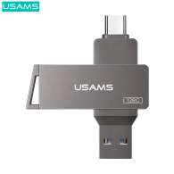 128Go - Clé USB Usams USB-C + USB 3.0 - US-ZB201 - Noir - MOB