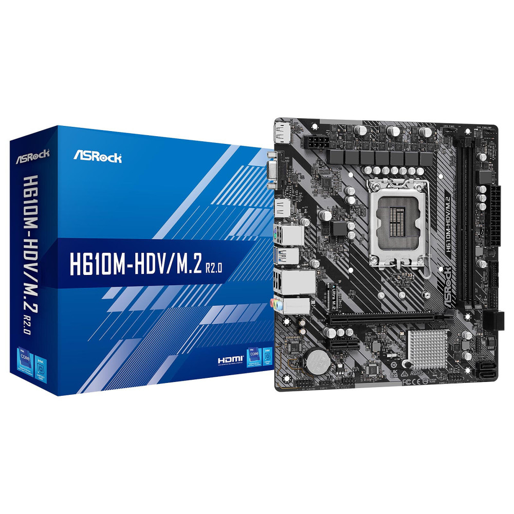 s1700 - ASRock H610M-HDV/M.2 R2.0 DDR4 - 1FO