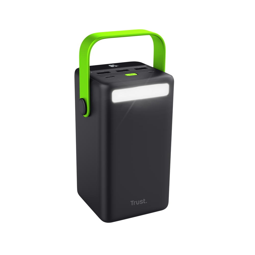 Batterie externe USB Trust Redoh XXL - 50000mAh 185W (Noir/Vert) - 25196 - 1FO