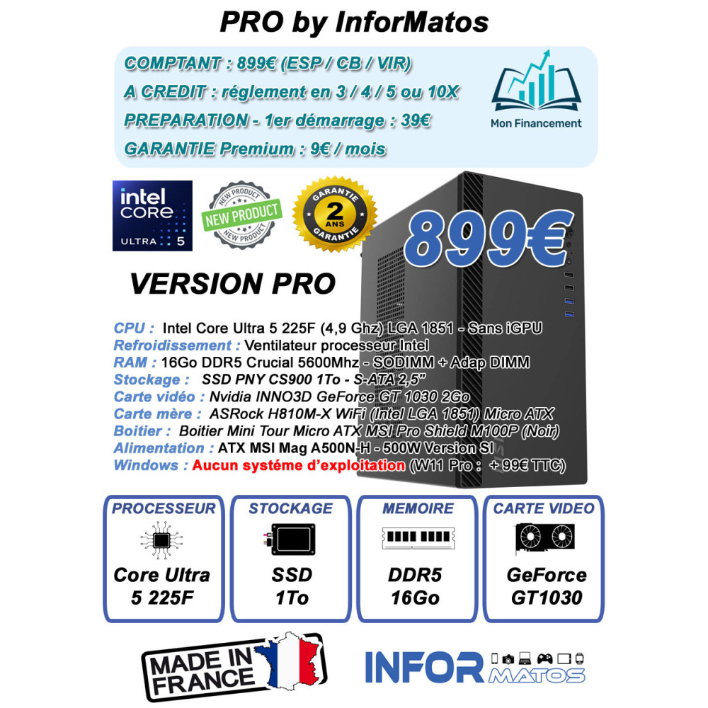 Ordinateur Pro by InforMatos