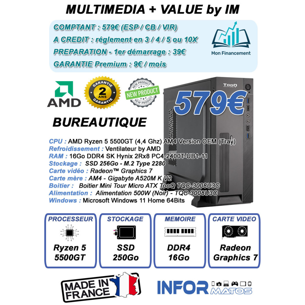 Ordinateur Multimédia Value + by InforMatos