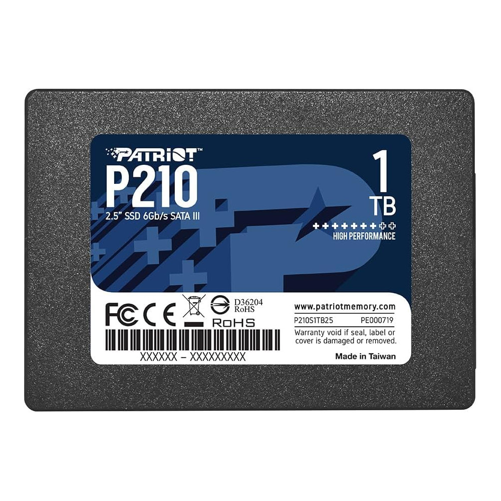 Disque SSD Patriot P210 1To  - S-ATA 2,5" - P210S1TB25 - 1FO