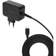 Chargeur universel TooQ 65W - USB-C (Noir) - TQLC-USBCGAN65PD-C - 1FO