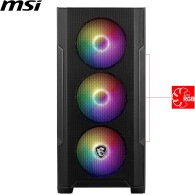 Boitier Mini Tour Micro-ATX MSI Mag Forge M100A RGB avec panneau vitré (Noir) 306-7G20A21-809 - 1FO