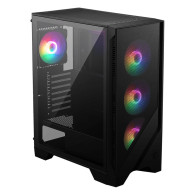 Boitier Moyen Tour ATX MSI Mag Forge 120A Airflow RGB avec panneau vitré (Noir) 306-7G23A21-809 - 1FO