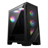 Boitier Moyen Tour ATX MSI Mag Forge 120A Airflow RGB avec panneau vitré (Noir) 306-7G23A21-809 - 1FO