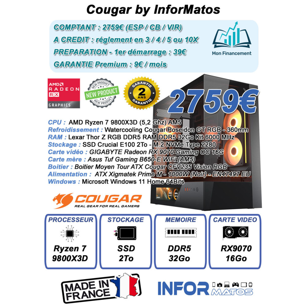 Ordinateur Gamer COUGAR by InforMatos