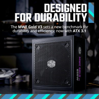 Alimentation ATX Cooler Master MWE Gold V3 - 850W (Noir) - MPX-8503-AFAG-2EBEU - 1FO